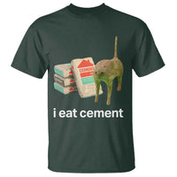 Funny Cursed Cat Meme T Shirt I Eat Cement Oddly Specific Dank Meme - Wonder Print Shop