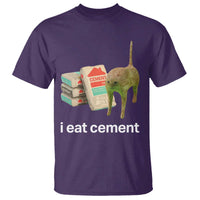 Funny Cursed Cat Meme T Shirt I Eat Cement Oddly Specific Dank Meme - Wonder Print Shop