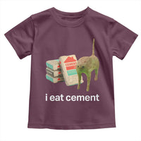 Funny Cursed Cat Meme Toddler T Shirt I Eat Cement Oddly Specific Dank Meme