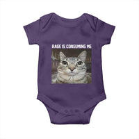 Funny Silly Cat Meme Baby Onesie Rage Is Consuming Me Staring