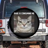 Funny Silly Cat Meme Spare Tire Cover Rage Is Consuming Me Staring