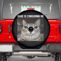 Funny Silly Cat Meme Spare Tire Cover Rage Is Consuming Me Staring