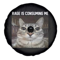 Funny Silly Cat Meme Spare Tire Cover Rage Is Consuming Me Staring