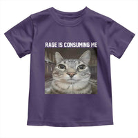 Funny Silly Cat Meme Toddler T Shirt Rage Is Consuming Me Staring