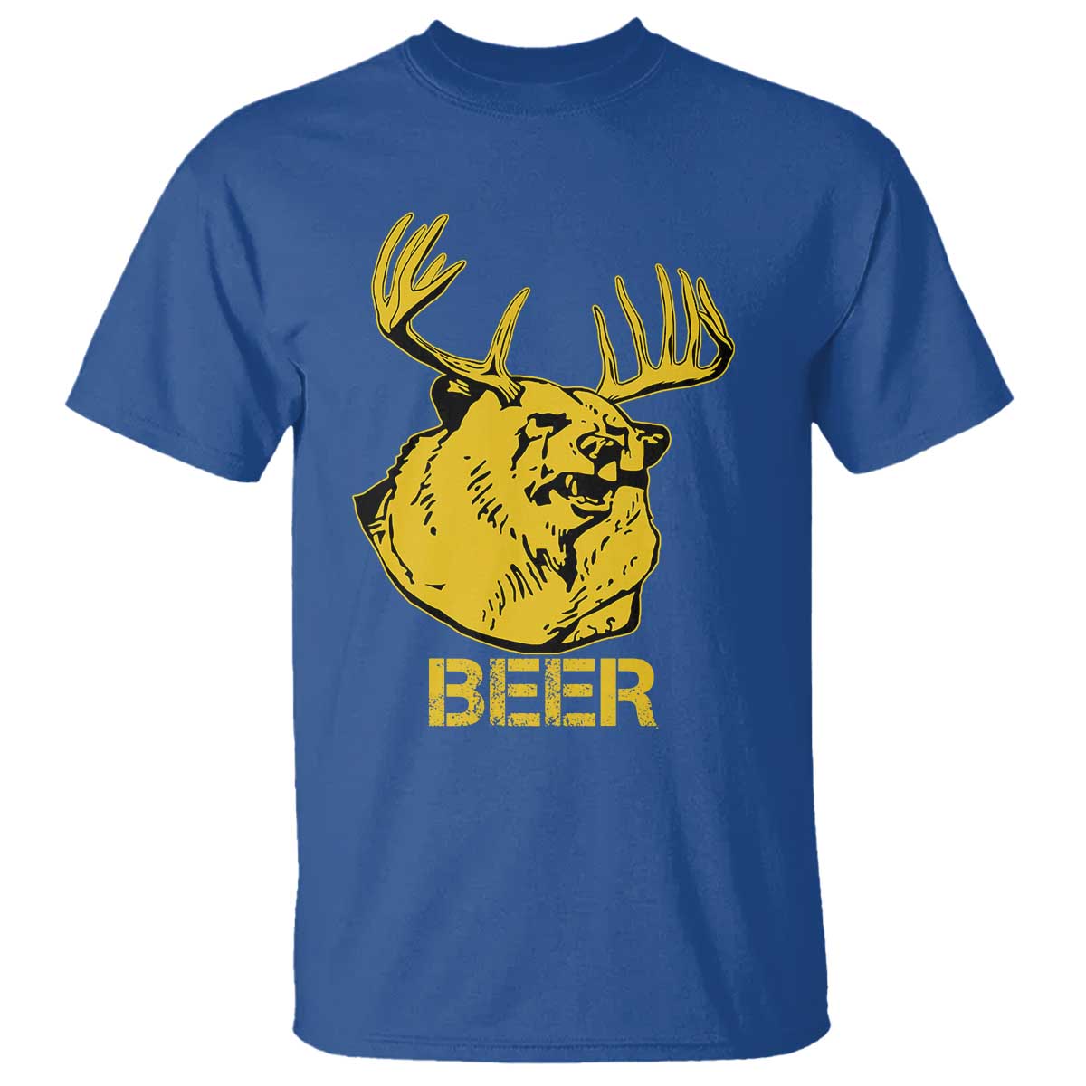 Funny Deer Hunting T Shirt Bear Plus Deer Equals Beer USA Hunter - Wonder Print Shop
