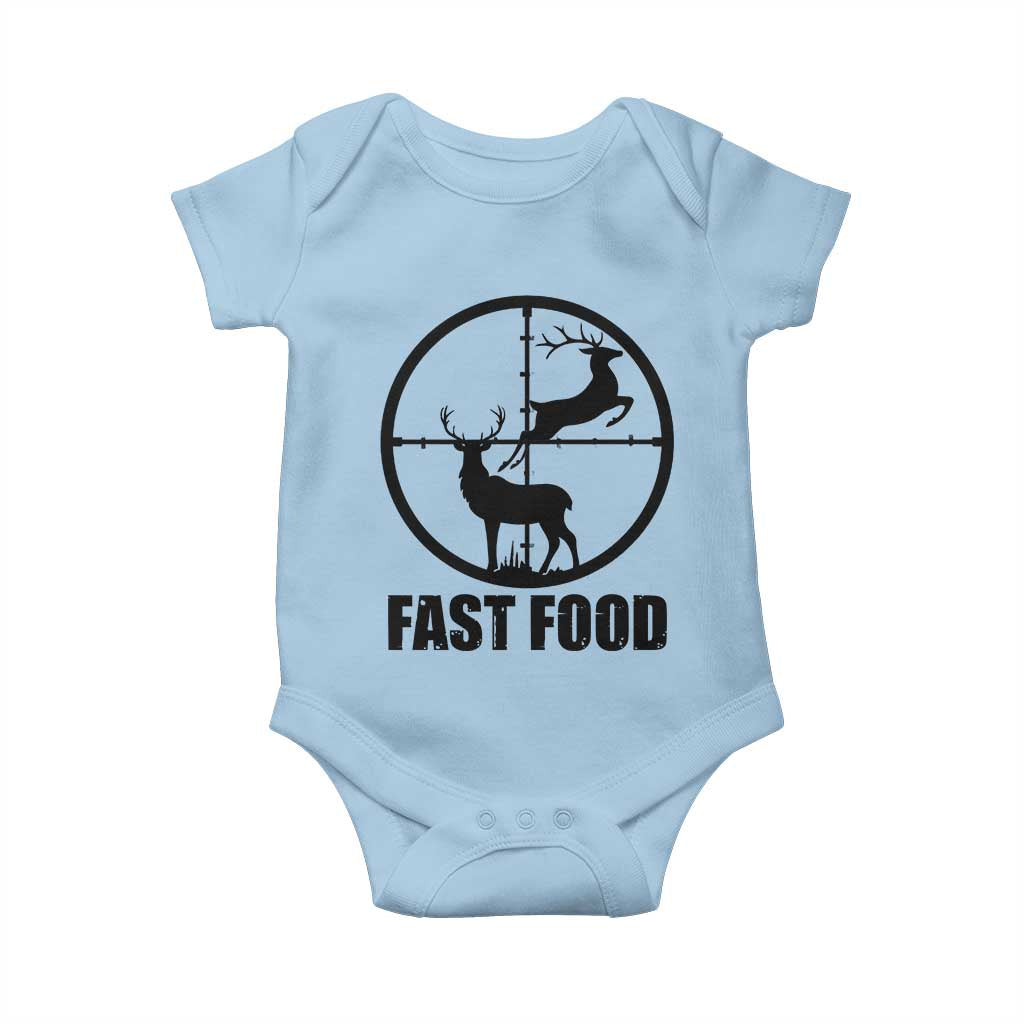Deer Hunting Baby Onesie Deer Hunting Funny Hunter Fast Food Gift