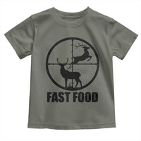 Deer Hunting Toddler T Shirt Deer Hunting Funny Hunter Fast Food Gift