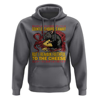 Funny Japanese Rat Lover Hoodie I Remain Faithful To The Cheese Retro Vintage Japan