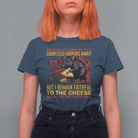 Funny Japanese Rat Lover T Shirt For Women I Remain Faithful To The Cheese Retro Vintage Japan - Wonder Print Shop