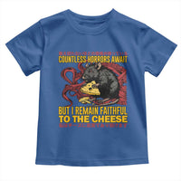 Funny Japanese Rat Lover Toddler T Shirt I Remain Faithful To The Cheese Retro Vintage Japan
