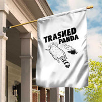 Funny Trashed Panda Garden Flag Drunk Raccoon Meme Hot Mess - Wonder Print Shop