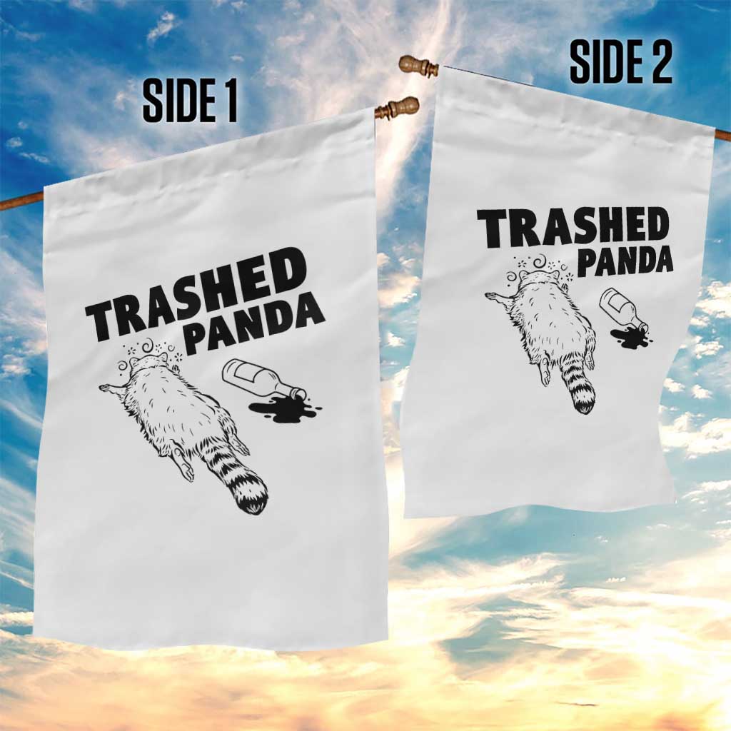 Funny Trashed Panda Garden Flag Drunk Raccoon Meme Hot Mess - Wonder Print Shop