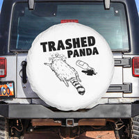 Funny Trashed Panda Spare Tire Cover Drunk Raccoon Meme Hot Mess - Wonder Print Shop