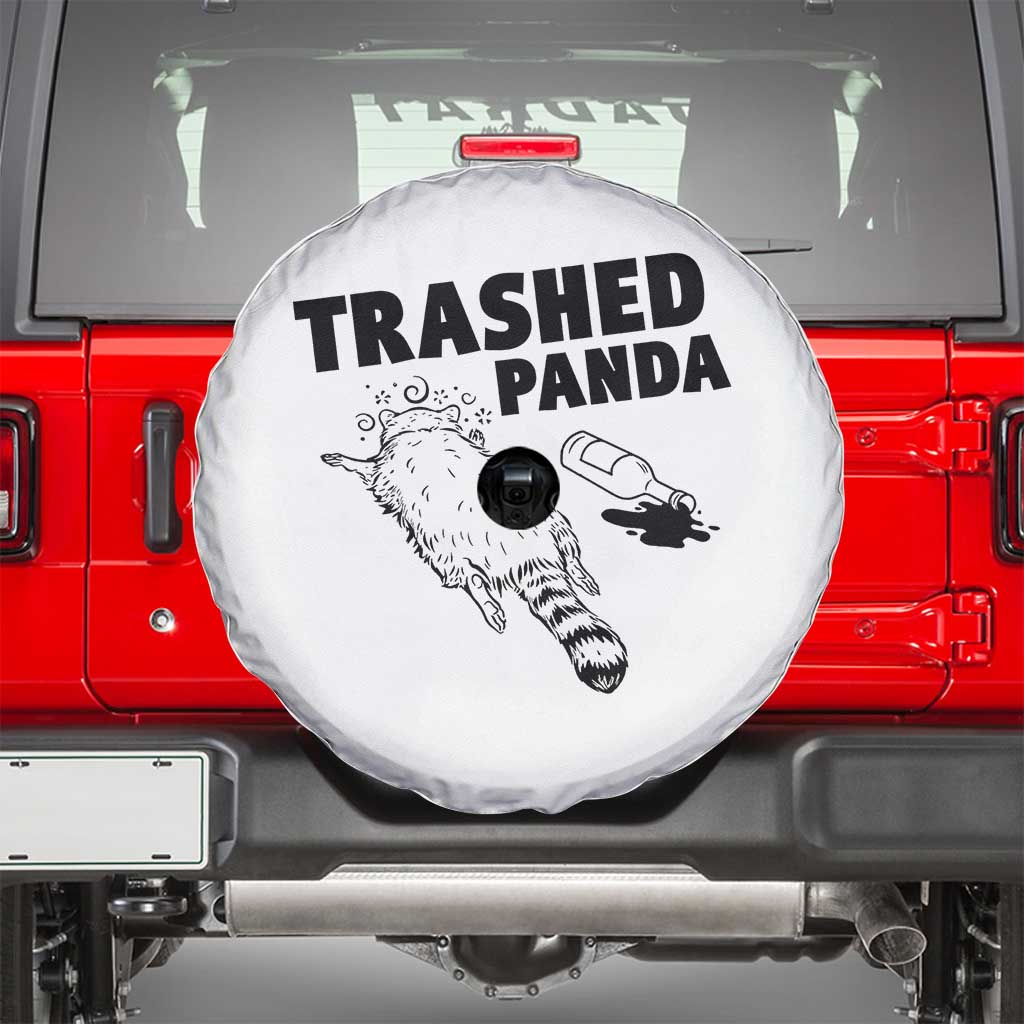 Funny Trashed Panda Spare Tire Cover Drunk Raccoon Meme Hot Mess - Wonder Print Shop