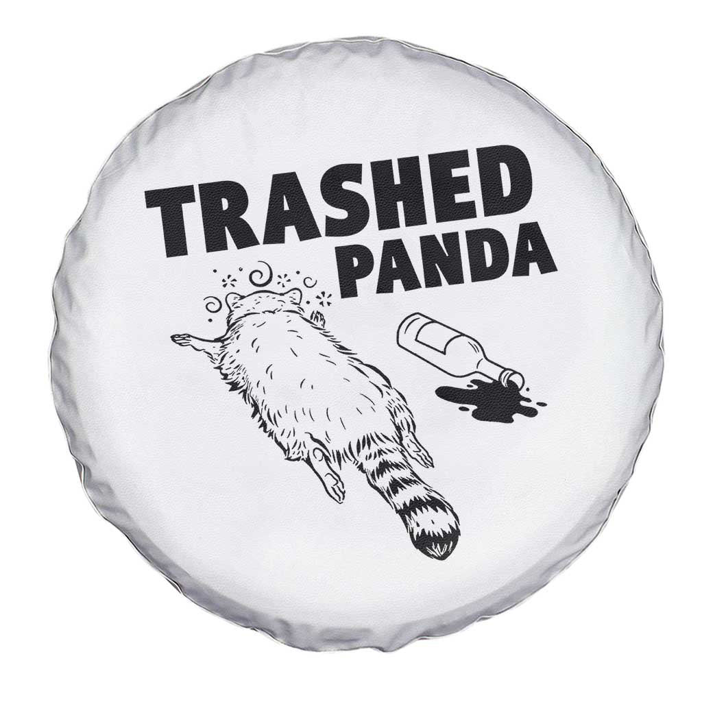 Funny Trashed Panda Spare Tire Cover Drunk Raccoon Meme Hot Mess - Wonder Print Shop