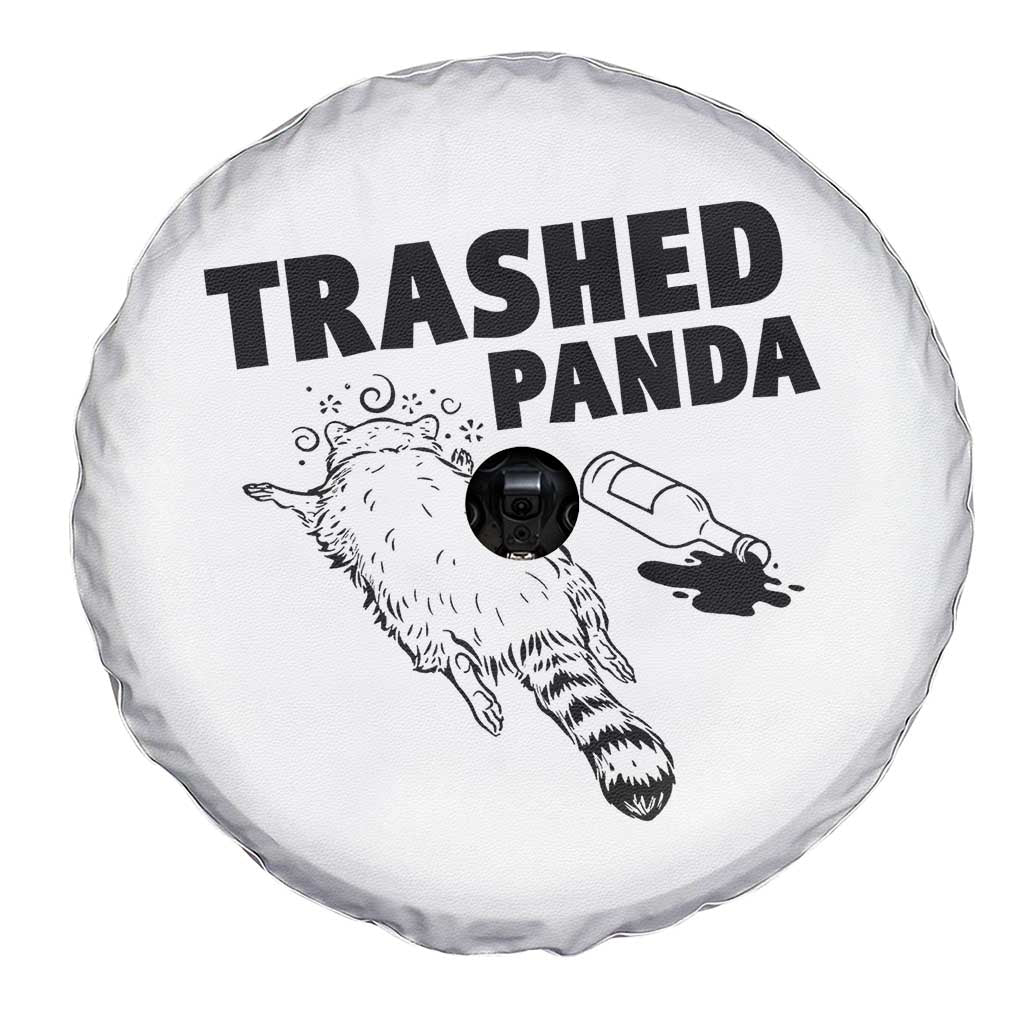 Funny Trashed Panda Spare Tire Cover Drunk Raccoon Meme Hot Mess - Wonder Print Shop