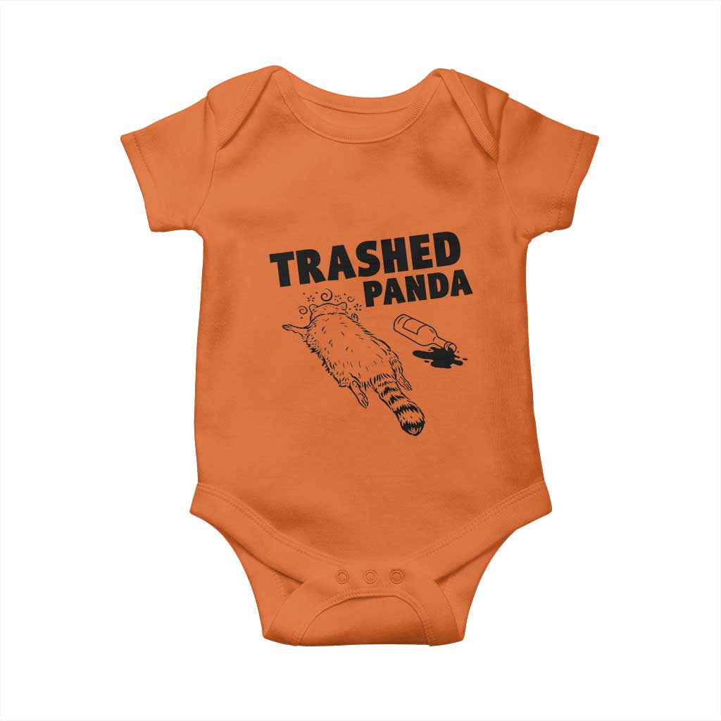 Funny Trashed Panda Baby Onesie Drunk Raccoon Meme Hot Mess - Wonder Print Shop