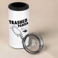 Funny Trashed Panda 4 in 1 Can Cooler Tumbler Drunk Raccoon Meme Hot Mess - Wonder Print Shop