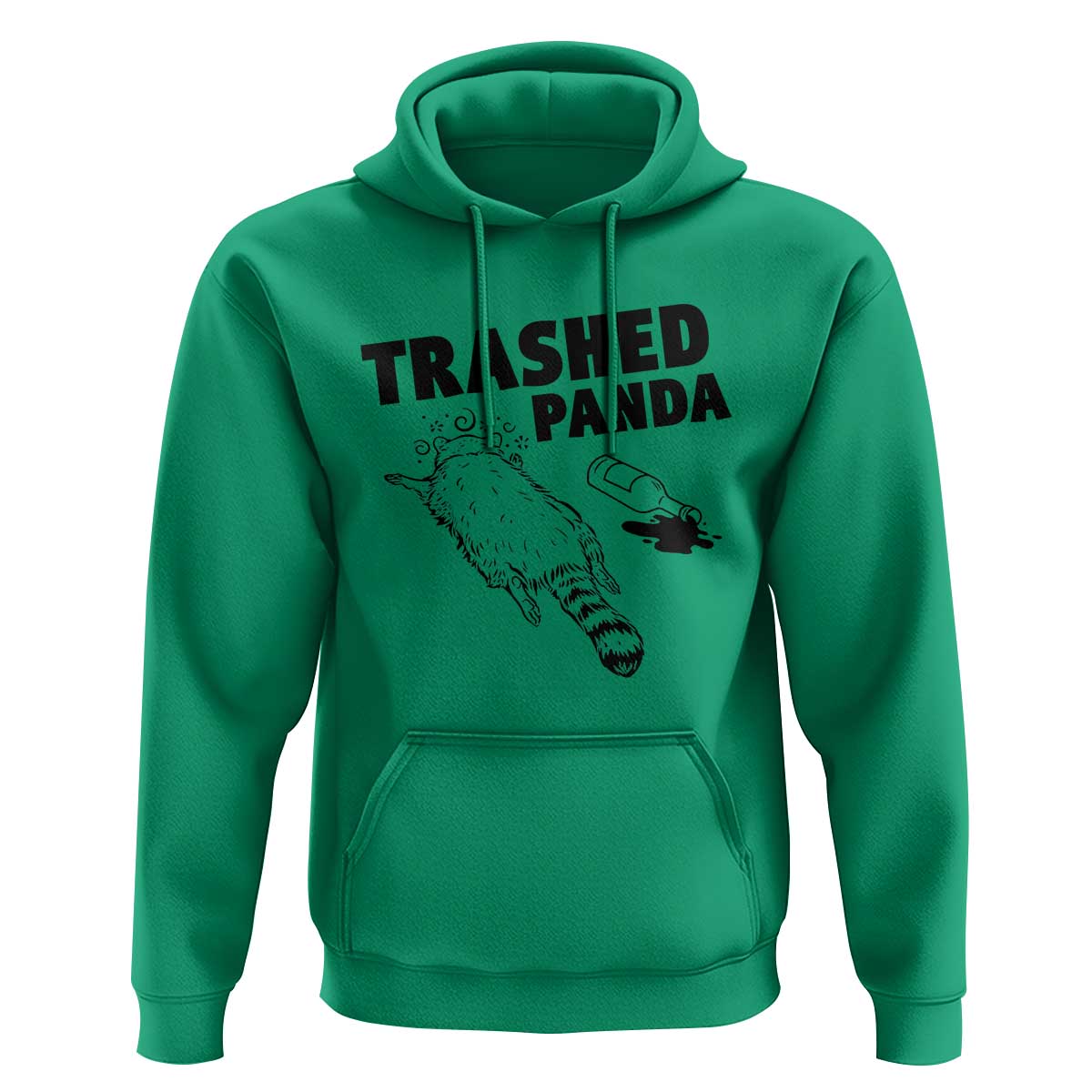 Funny Trashed Panda Hoodie Drunk Raccoon Meme Hot Mess - Wonder Print Shop
