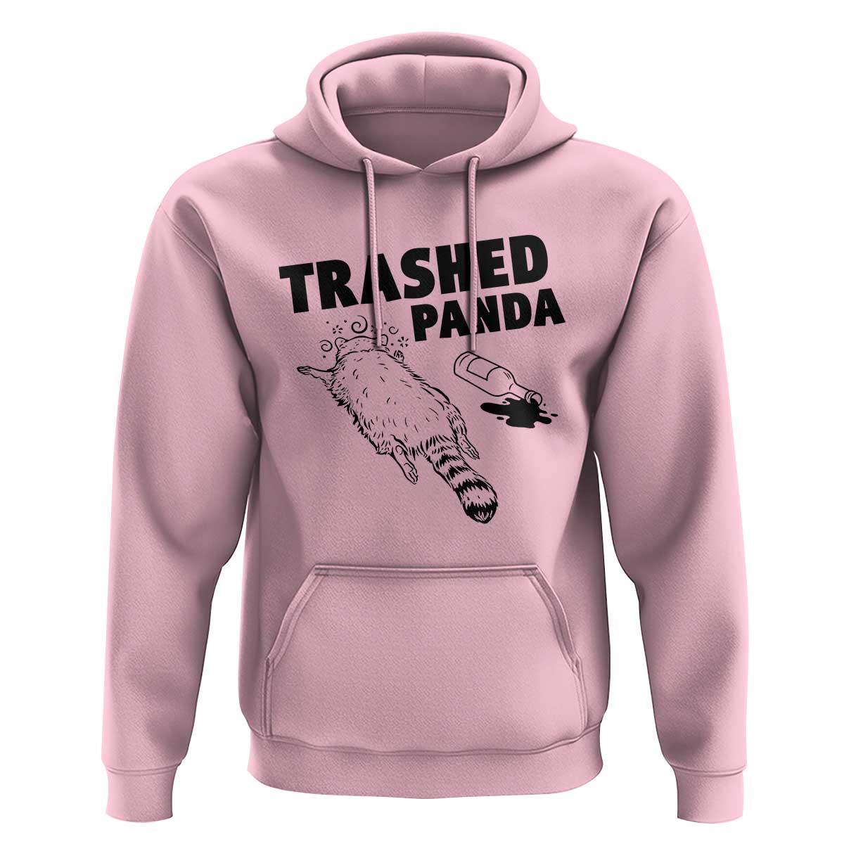 Funny Trashed Panda Hoodie Drunk Raccoon Meme Hot Mess - Wonder Print Shop