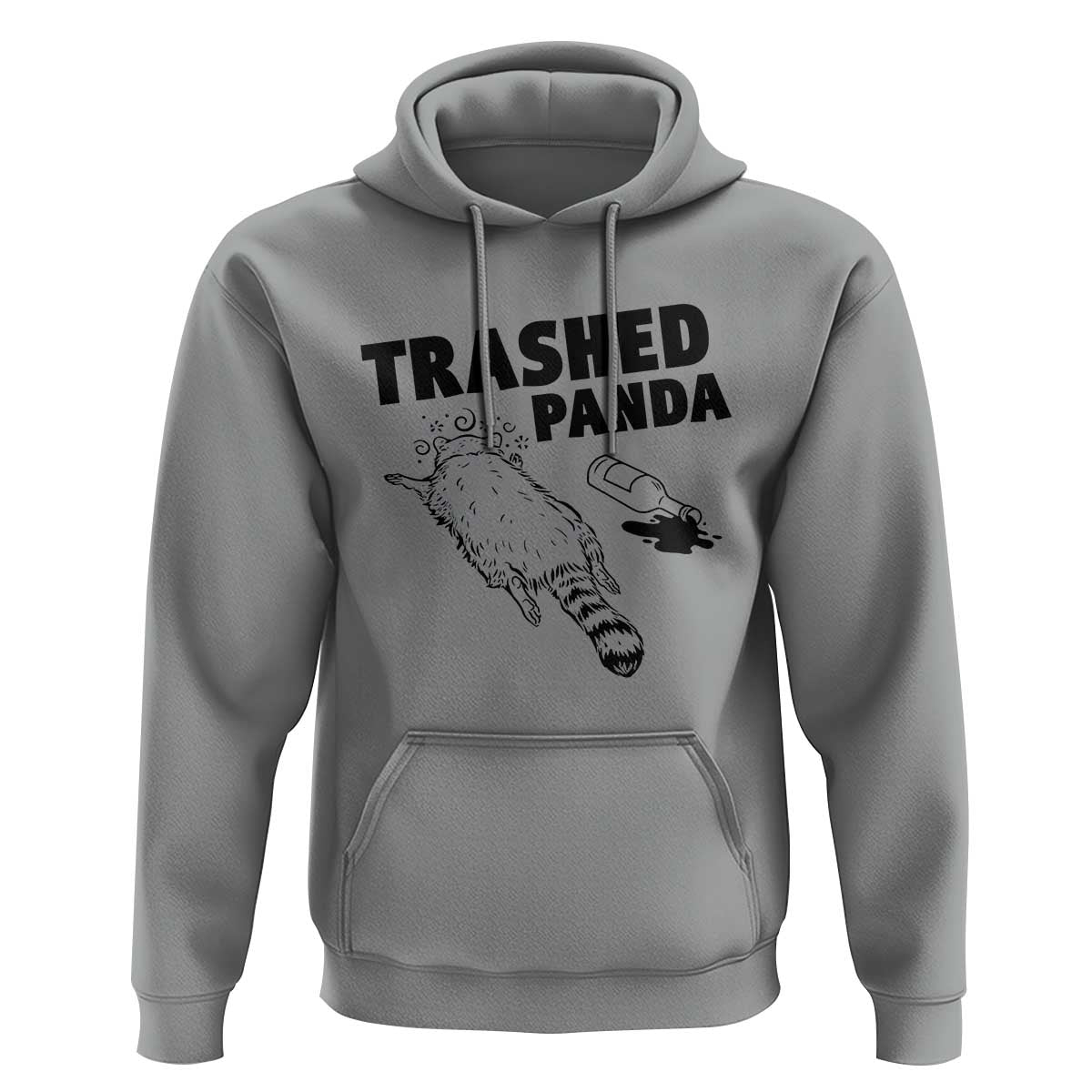 Funny Trashed Panda Hoodie Drunk Raccoon Meme Hot Mess - Wonder Print Shop