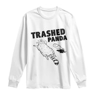 Funny Trashed Panda Long Sleeve Shirt Drunk Raccoon Meme Hot Mess - Wonder Print Shop