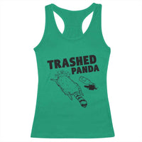 Funny Trashed Panda Racerback Tank Top Drunk Raccoon Meme Hot Mess - Wonder Print Shop