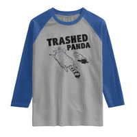 Funny Trashed Panda Raglan Shirt Drunk Raccoon Meme Hot Mess - Wonder Print Shop