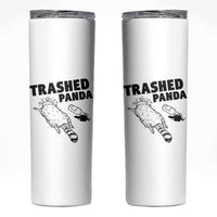 Funny Trashed Panda Skinny Tumbler Drunk Raccoon Meme Hot Mess - Wonder Print Shop
