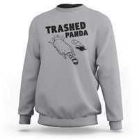 Funny Trashed Panda Sweatshirt Drunk Raccoon Meme Hot Mess - Wonder Print Shop