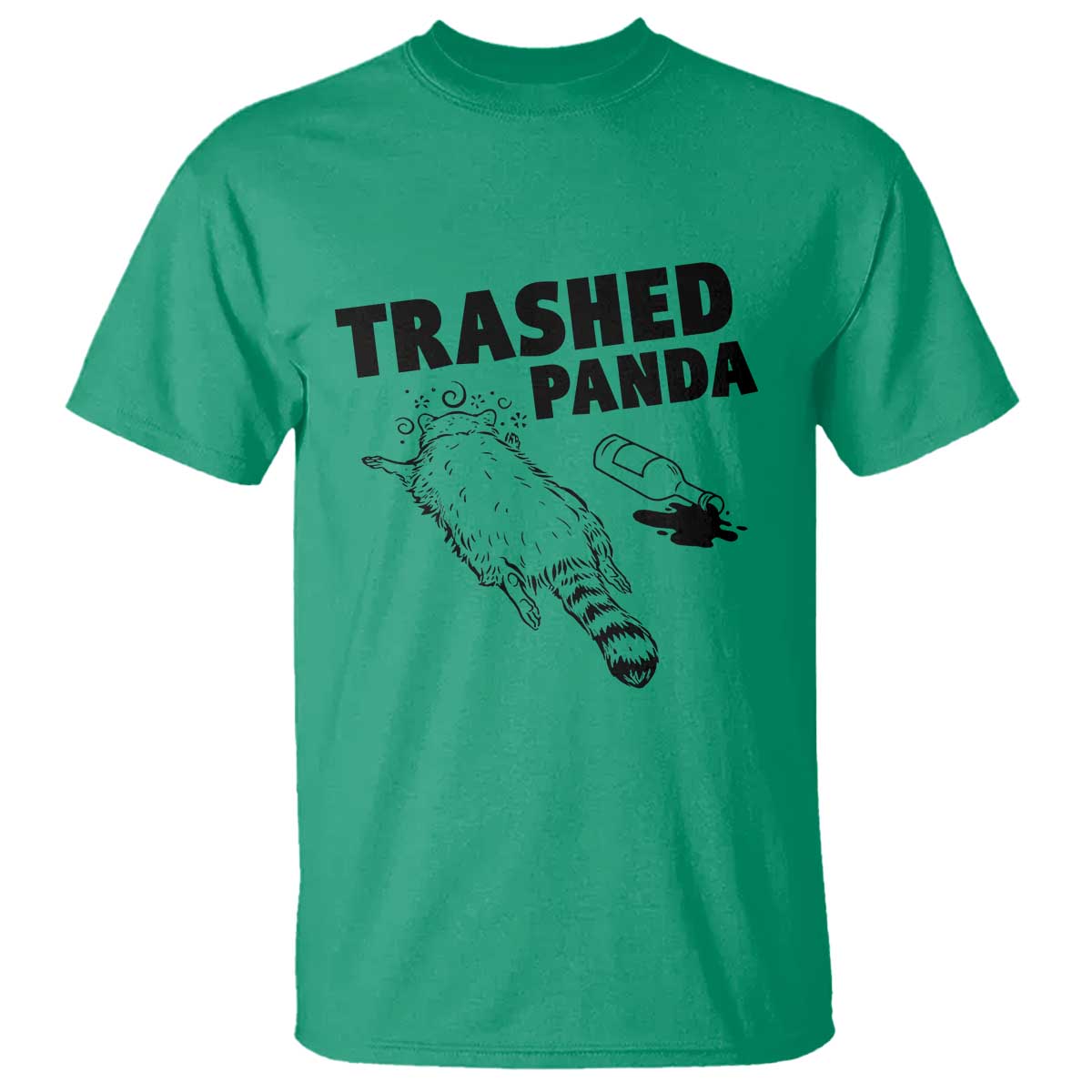 Funny Trashed Panda T Shirt Drunk Raccoon Meme Hot Mess - Wonder Print Shop