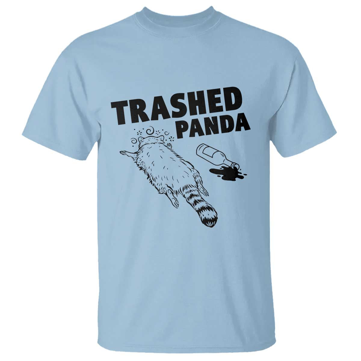 Funny Trashed Panda T Shirt Drunk Raccoon Meme Hot Mess - Wonder Print Shop