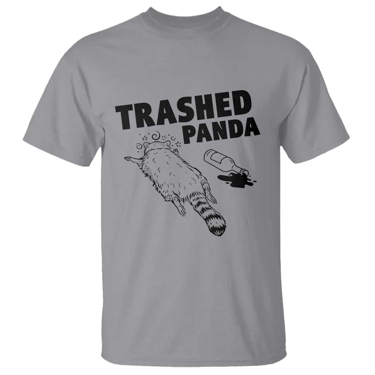 Funny Trashed Panda T Shirt Drunk Raccoon Meme Hot Mess - Wonder Print Shop
