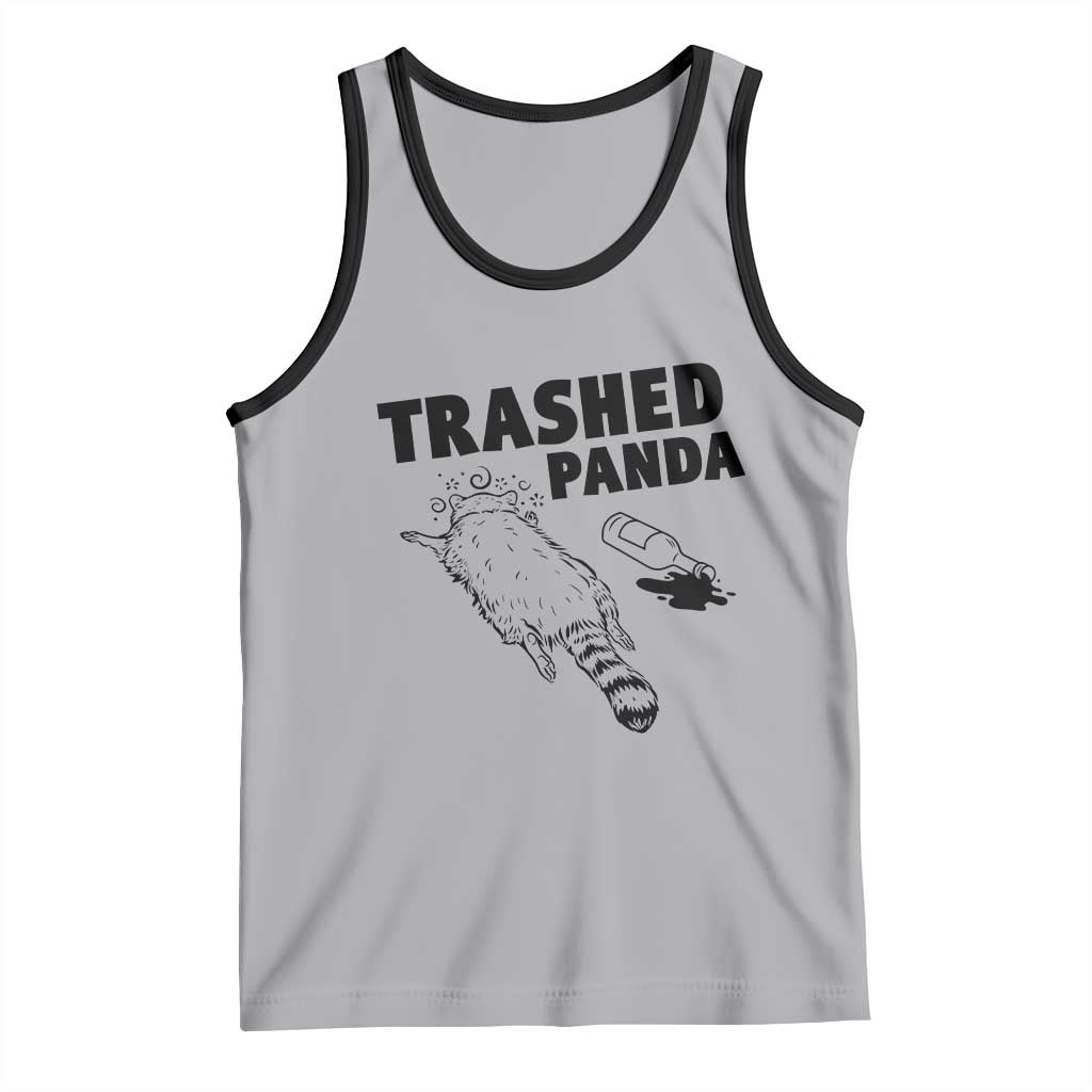 Funny Trashed Panda Tank Top Drunk Raccoon Meme Hot Mess - Wonder Print Shop