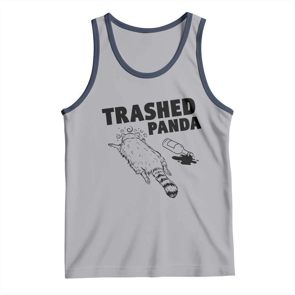 Funny Trashed Panda Tank Top Drunk Raccoon Meme Hot Mess - Wonder Print Shop