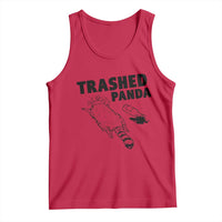 Funny Trashed Panda Tank Top Drunk Raccoon Meme Hot Mess - Wonder Print Shop
