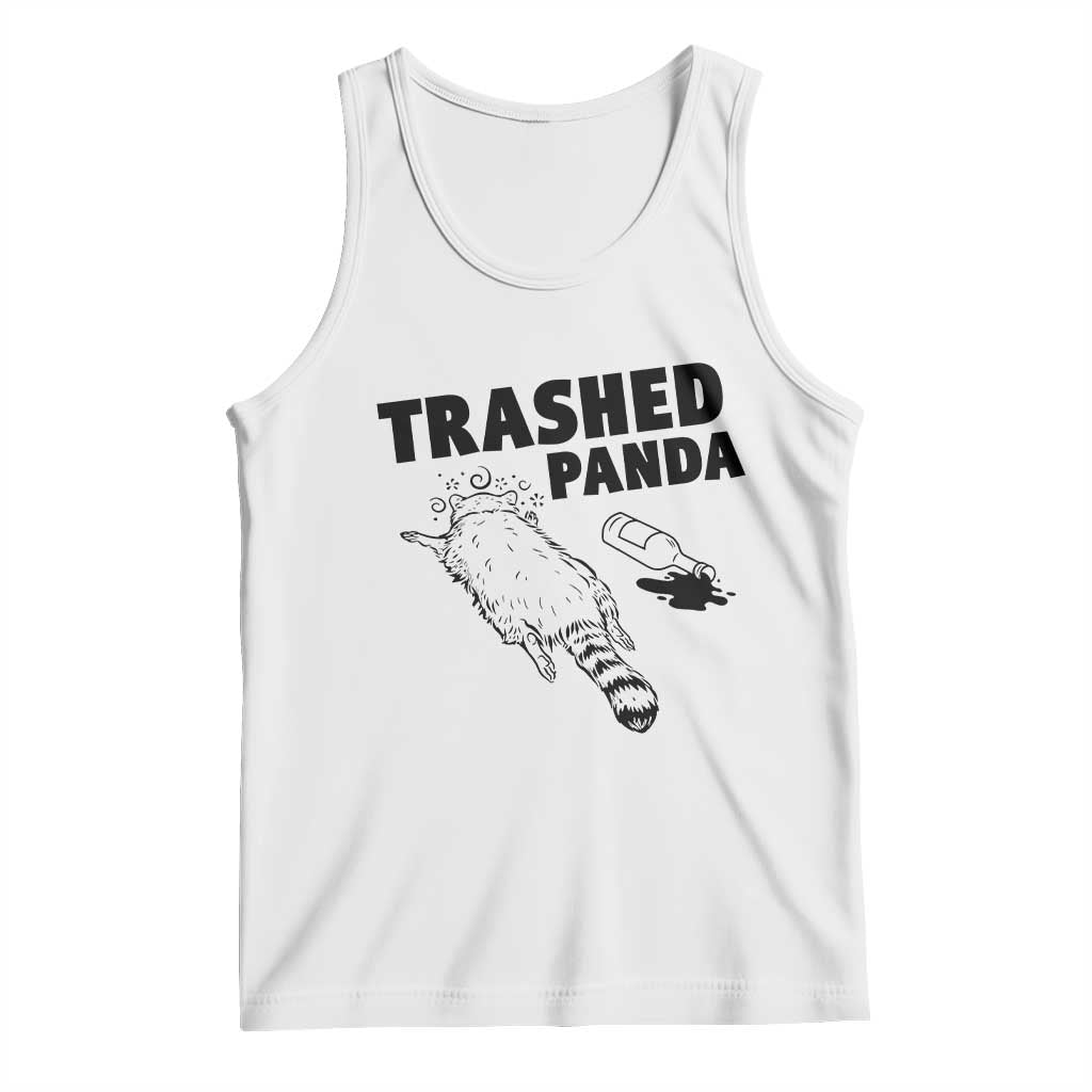 Funny Trashed Panda Tank Top Drunk Raccoon Meme Hot Mess - Wonder Print Shop