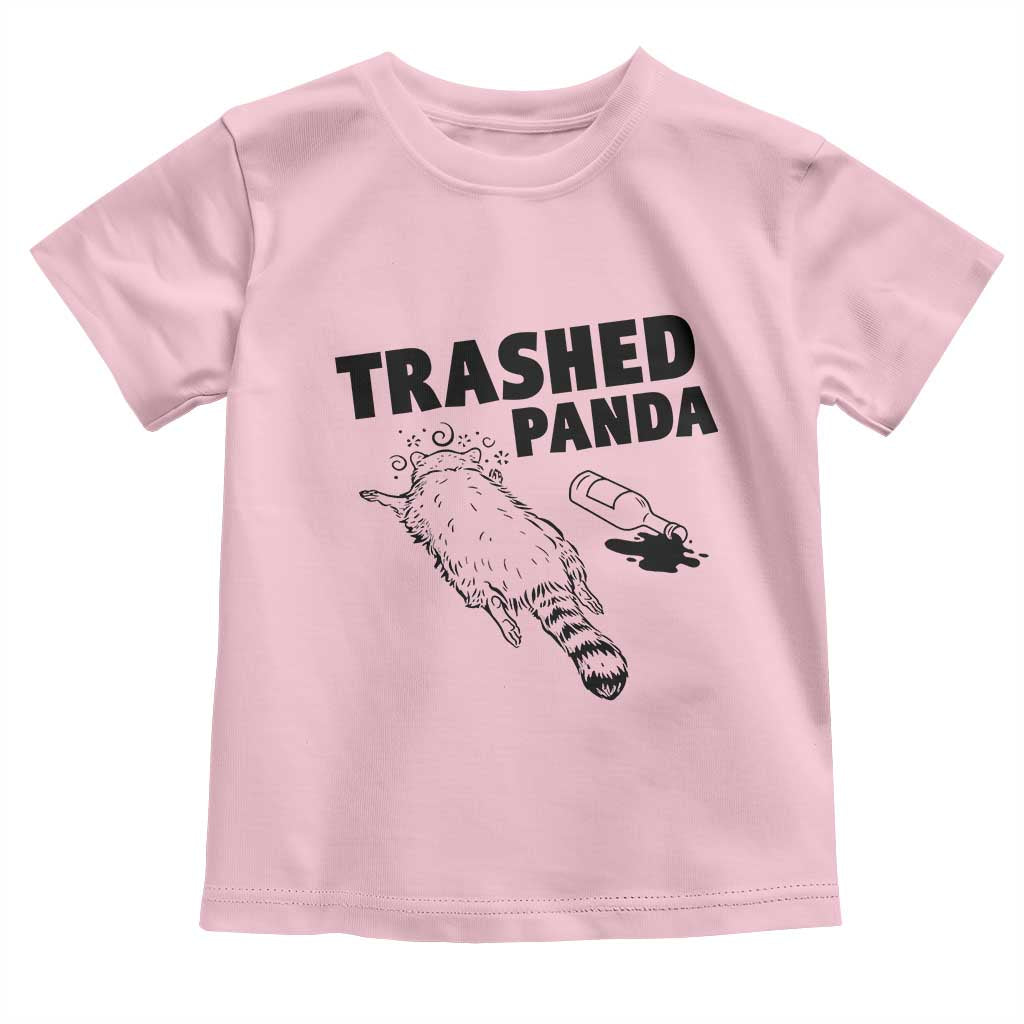 Funny Trashed Panda Toddler T Shirt Drunk Raccoon Meme Hot Mess - Wonder Print Shop