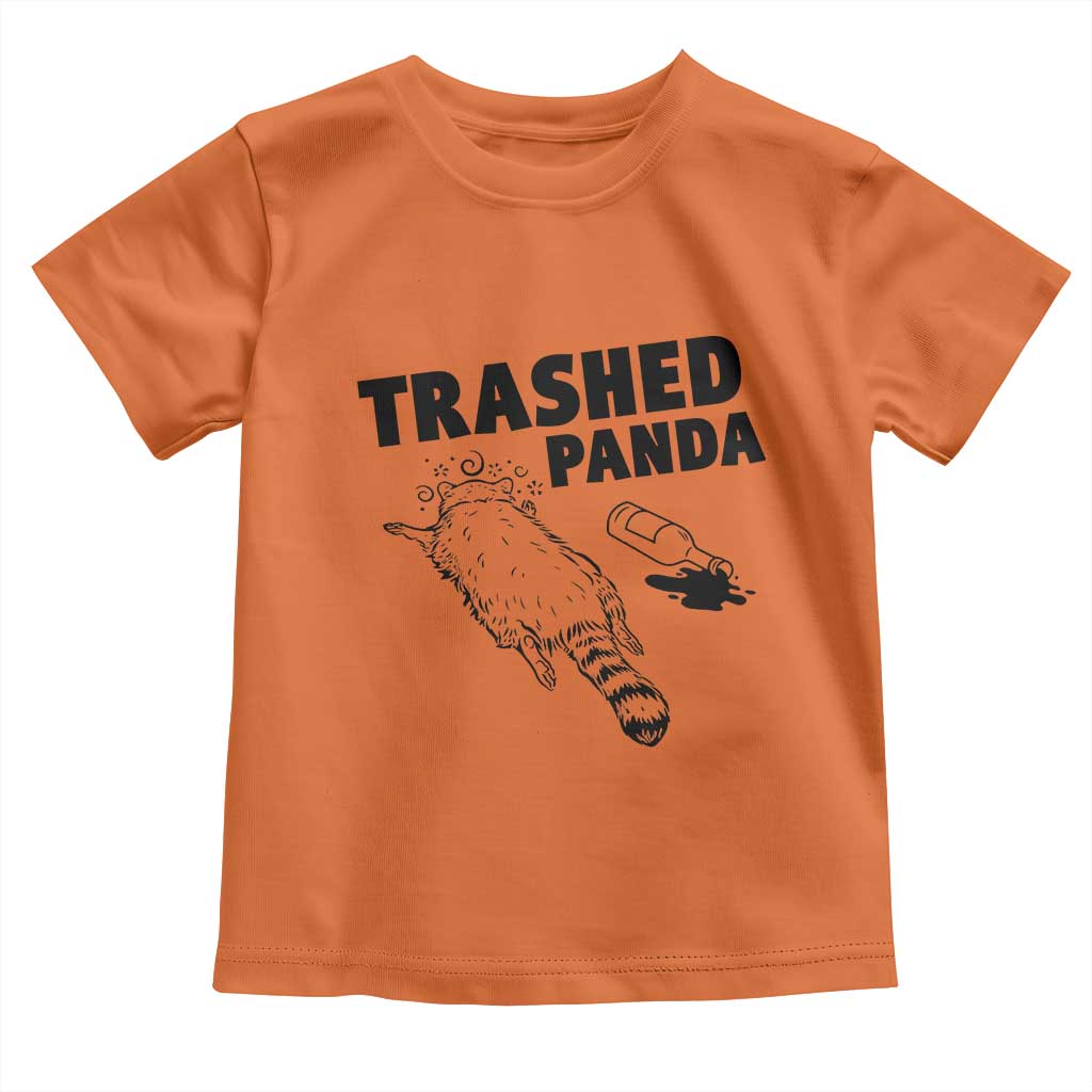 Funny Trashed Panda Toddler T Shirt Drunk Raccoon Meme Hot Mess - Wonder Print Shop