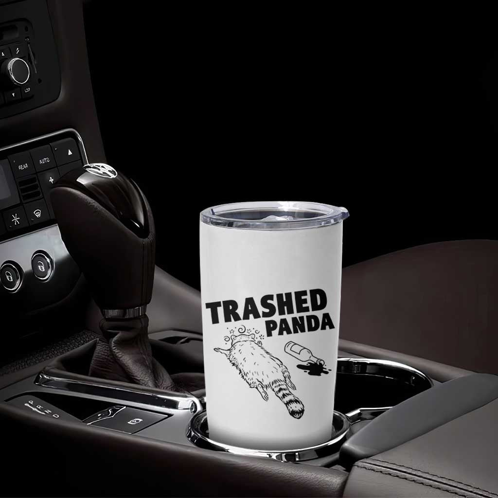 Funny Trashed Panda Tumbler Cup Drunk Raccoon Meme Hot Mess - Wonder Print Shop