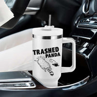 Funny Trashed Panda Tumbler With Handle Drunk Raccoon Meme Hot Mess - Wonder Print Shop