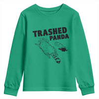 Funny Trashed Panda Youth Sweatshirt Drunk Raccoon Meme Hot Mess - Wonder Print Shop