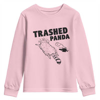 Funny Trashed Panda Youth Sweatshirt Drunk Raccoon Meme Hot Mess - Wonder Print Shop