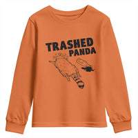 Funny Trashed Panda Youth Sweatshirt Drunk Raccoon Meme Hot Mess - Wonder Print Shop