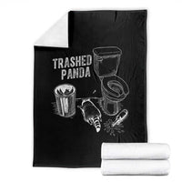 Funny Trashed Panda Throw Blanket Drunk Raccoon in Toilet Meme Hot Mess - Wonder Print Shop