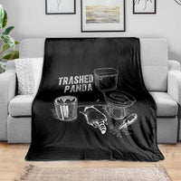 Funny Trashed Panda Throw Blanket Drunk Raccoon in Toilet Meme Hot Mess - Wonder Print Shop