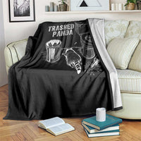 Funny Trashed Panda Throw Blanket Drunk Raccoon in Toilet Meme Hot Mess - Wonder Print Shop