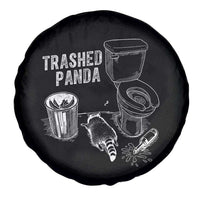 Funny Trashed Panda Spare Tire Cover Drunk Raccoon in Toilet Meme Hot Mess - Wonder Print Shop