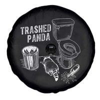 Funny Trashed Panda Spare Tire Cover Drunk Raccoon in Toilet Meme Hot Mess - Wonder Print Shop