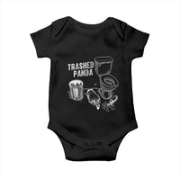 Funny Trashed Panda Baby Onesie Drunk Raccoon in Toilet Meme Hot Mess - Wonder Print Shop